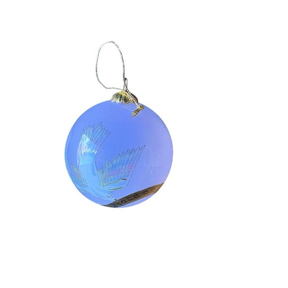 2003 LI BIEN WHITE PEACE DOVE CHRISTMAS ORNAMENT "PEACE ON EARTH" HAND PAINTED - Picture 6 of 8